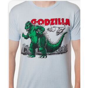 Godzilla Helicopter Air Strike Attack Blue T shirt Impact Merchandising